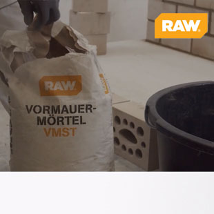 RAW Montagevideo: Vormauermörtel