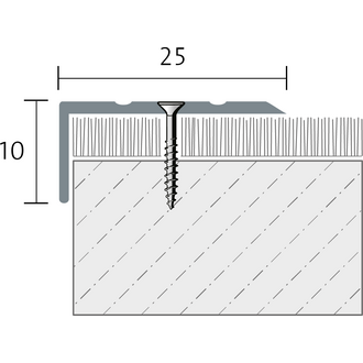 Treppenstufenprofil Protect 25/10