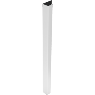 Einfassprofil Stahl verzinkt 12,5-L weiß