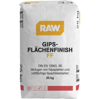 Gips-Flächenfinish