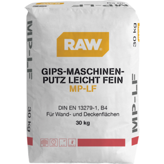 Gips-Maschinenputz leicht fein